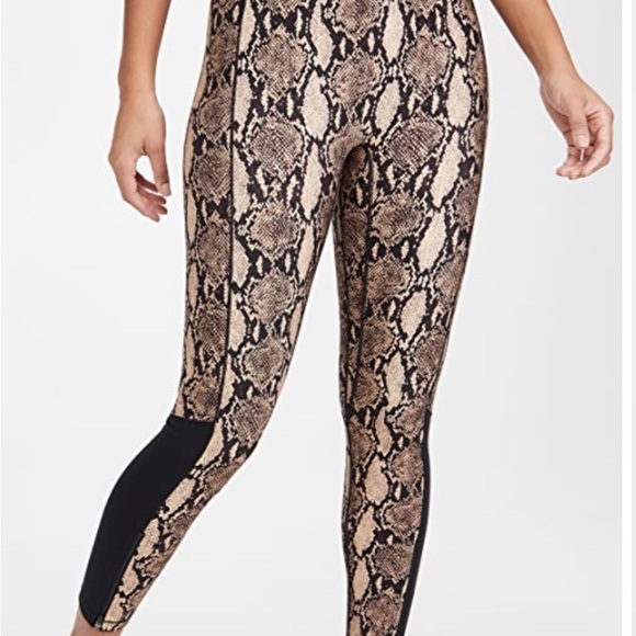 NWOT BANDIER x A.L.C. Leggings Python and Black Sz M - Picture 7 of 8